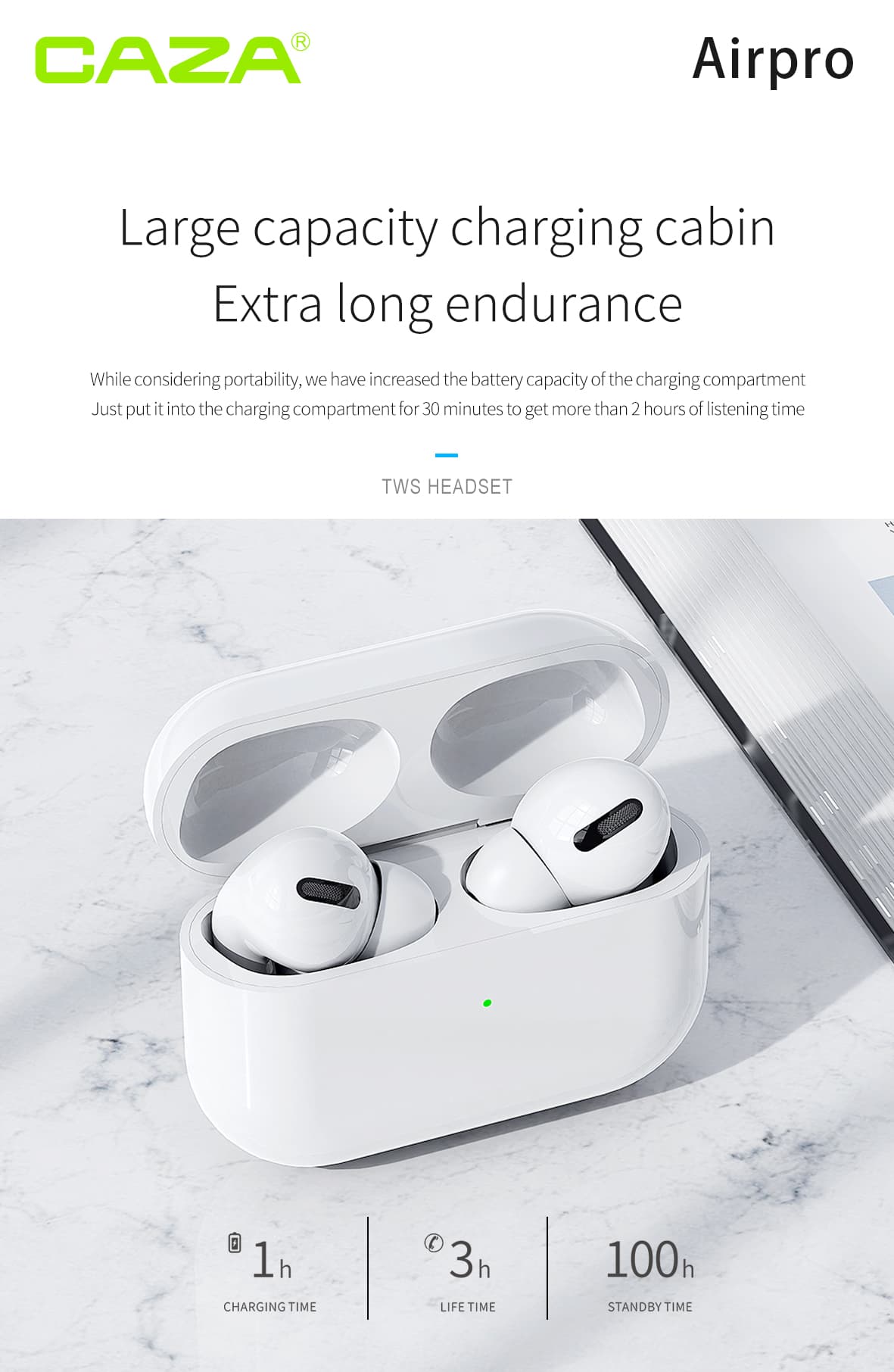 Wirelees Bluetooth H-800(AirPods Pro) — image 2 of 4